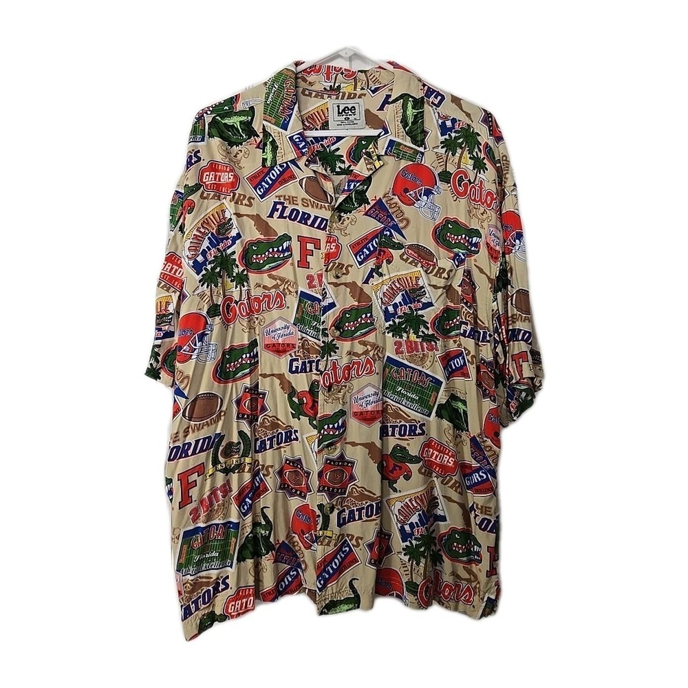 Lee Sport Mens Short Sleeve Florida Gator Shirt Vintage Size Large‎